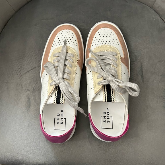 Shushop Solange Sneaker size 6.5 Nude Fuchsia - Picture 6 of 9